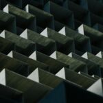 Grey honeycomb building facade